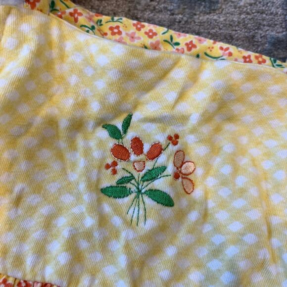 Vintage Basic Editions Yellow Floral Outfit 18 Months - Picture 5 of 12